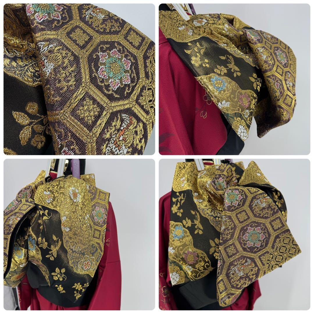 振袖豪華11点フルセット　赤系　金彩　刺繍　成人式　お正月　結婚式　いしげ