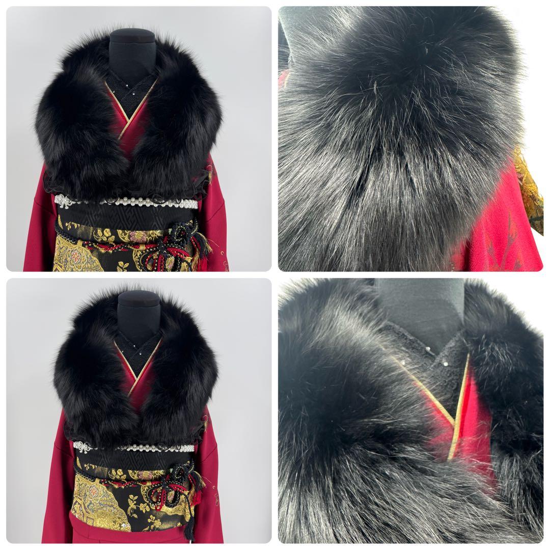 振袖豪華11点フルセット　赤系　金彩　刺繍　成人式　お正月　結婚式　いしげ