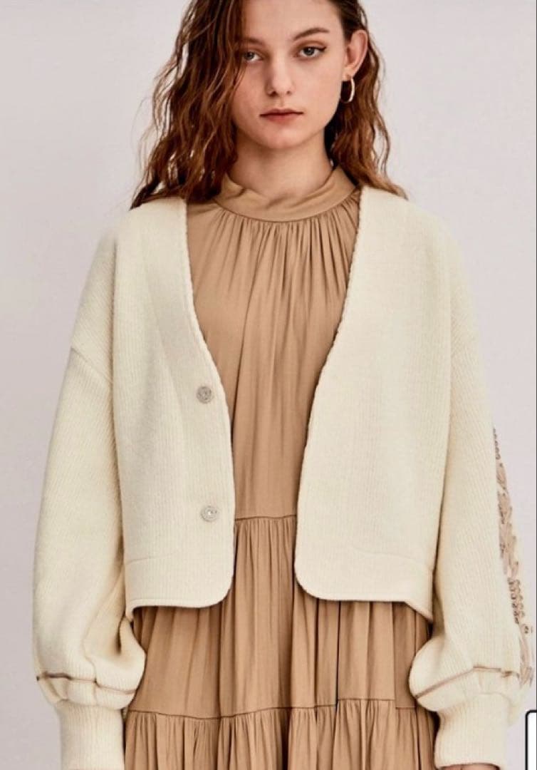 LOKITHO STUDIOUS別注 コードエンブロイダリーニットカーディガン