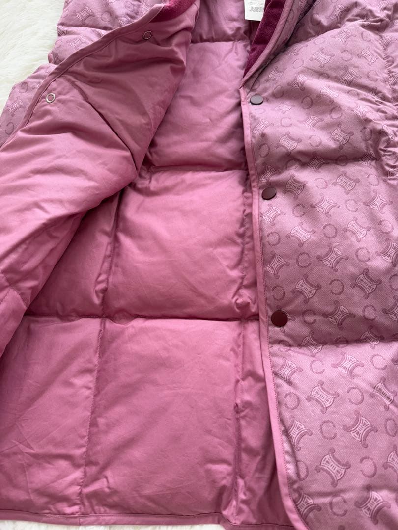 ❣️紫ピンクダウンベスト新品未使用CELINE セリーヌ　ダウンベスト　マカダム柄