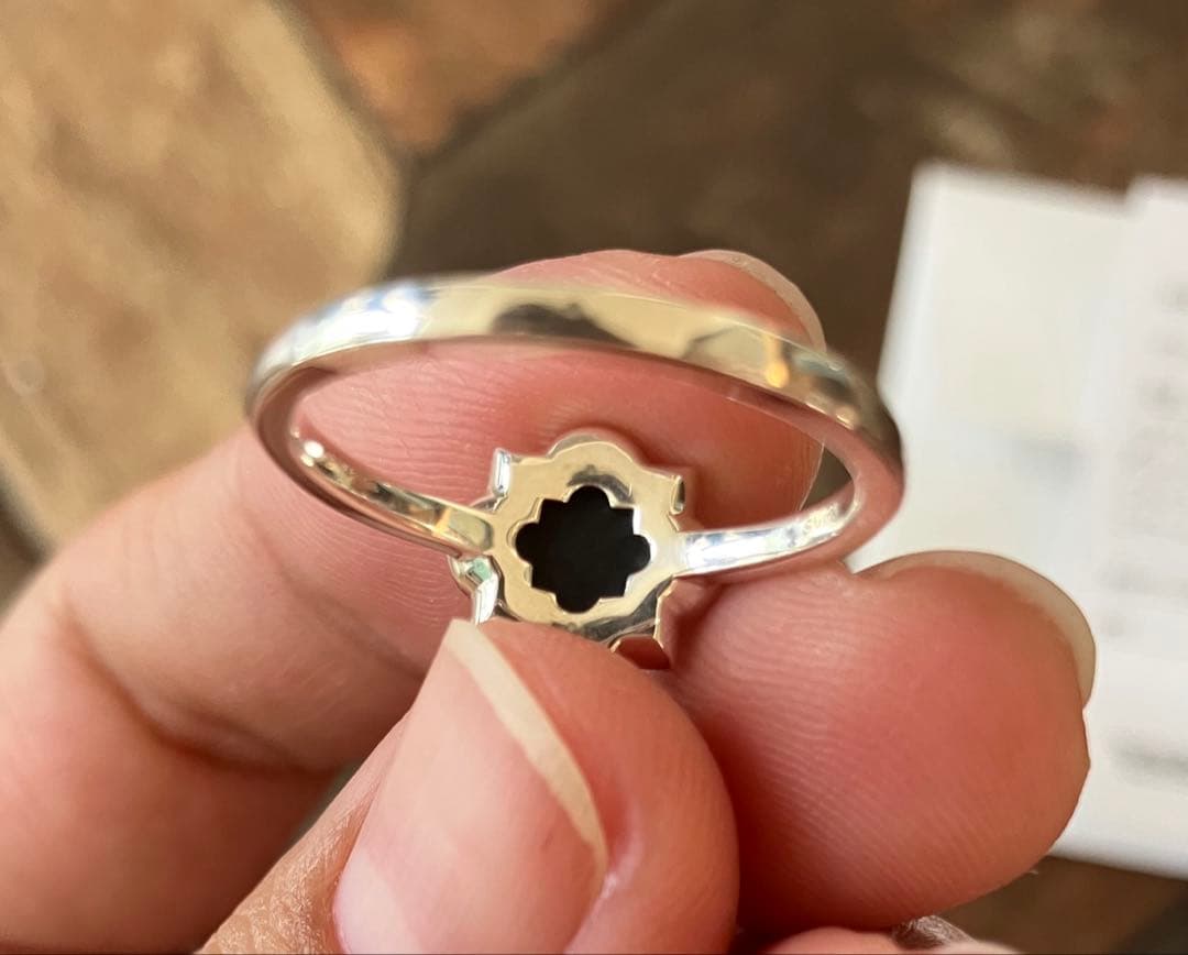 agete シルバー モザイクオパール クォーツリング 15号