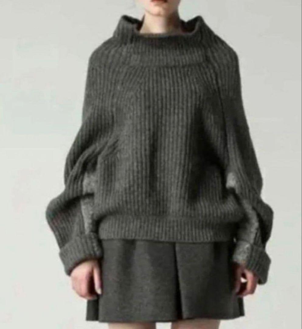 TOGA PULLA /ドルマン タートルニット／ネイビー36