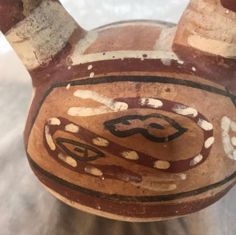 モチェ土器　アンデス土器　100～800年頃　ペルー　プレインカ　注口壺