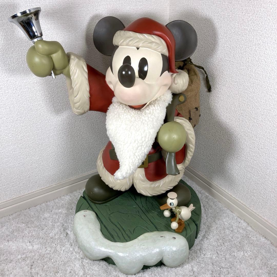 ディズニー75周年限定　特大　ミッキーマウス　サンタクロース　フィギュア　レア