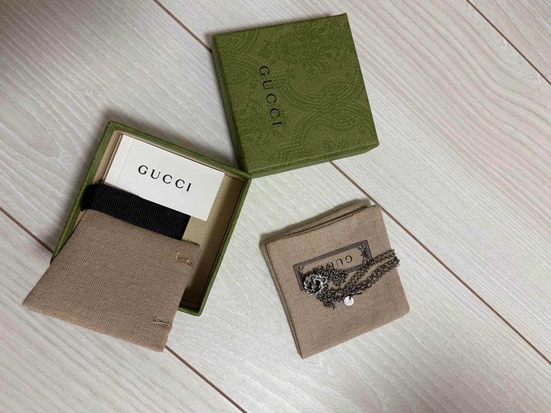 GUCCI グッチ インターロッキング　G ネックレス シルバー SV925