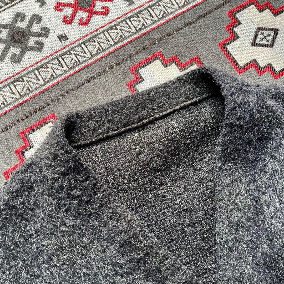 Special 60s モヘアカーディガン ブラック 毛足長 グランジ 50s