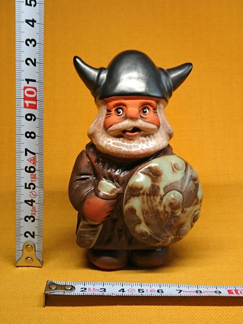 人形　バイキング　陶器　北欧　置物　インテリア　工芸品　美術品　A3324