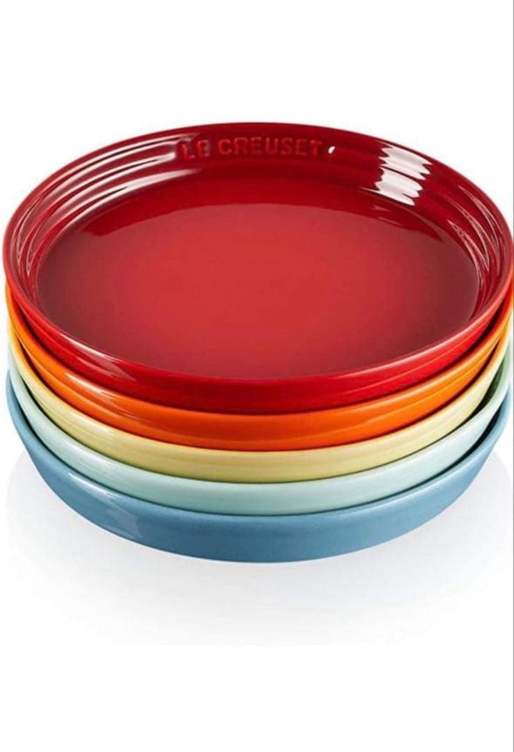 【新品】Le Creuset 皿　ネオラウンドプレート 17 cm 5個入り