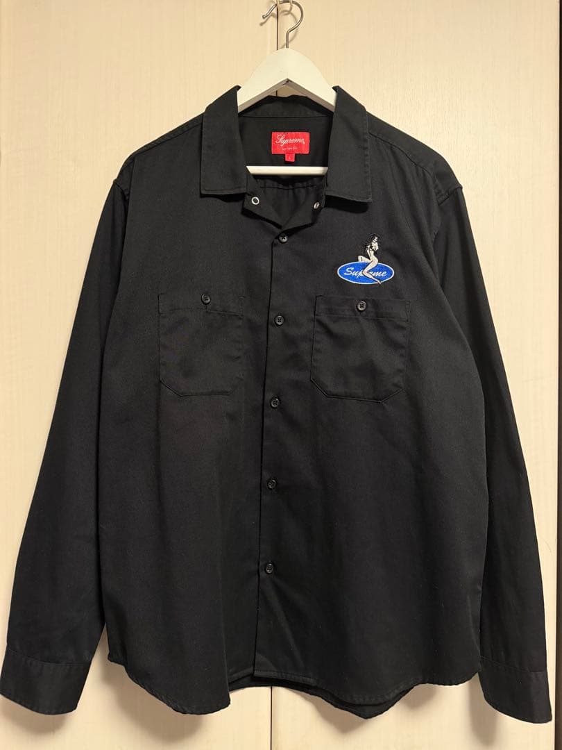 トップス supreme pin up work shirt