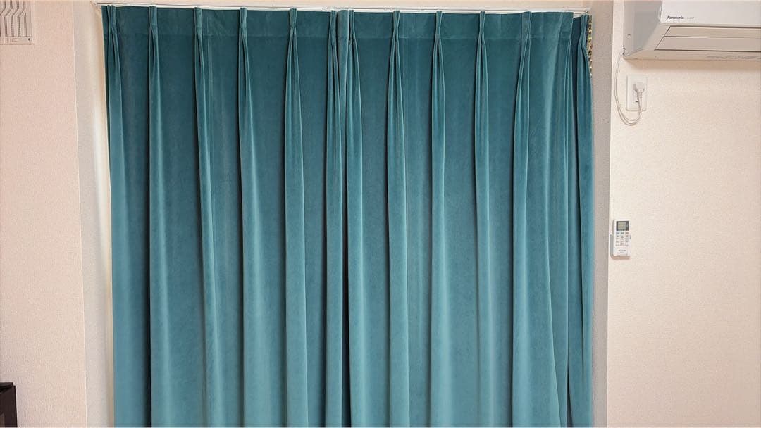 ティール ベルベットカーテン 標準サイズ