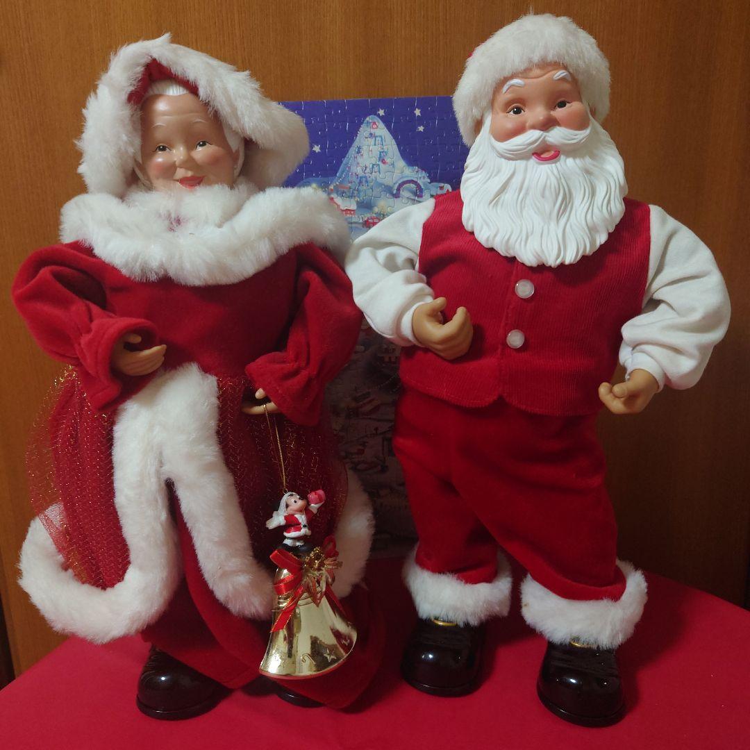 クリスマス！ダンシング、ミュージック！サンタ&サンタ夫人ドールセット！