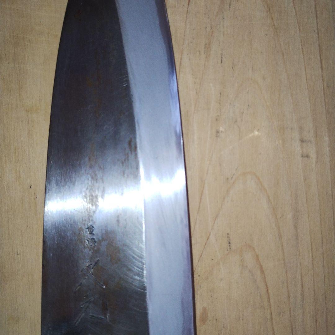 久元作　出刃包丁　全長335mm