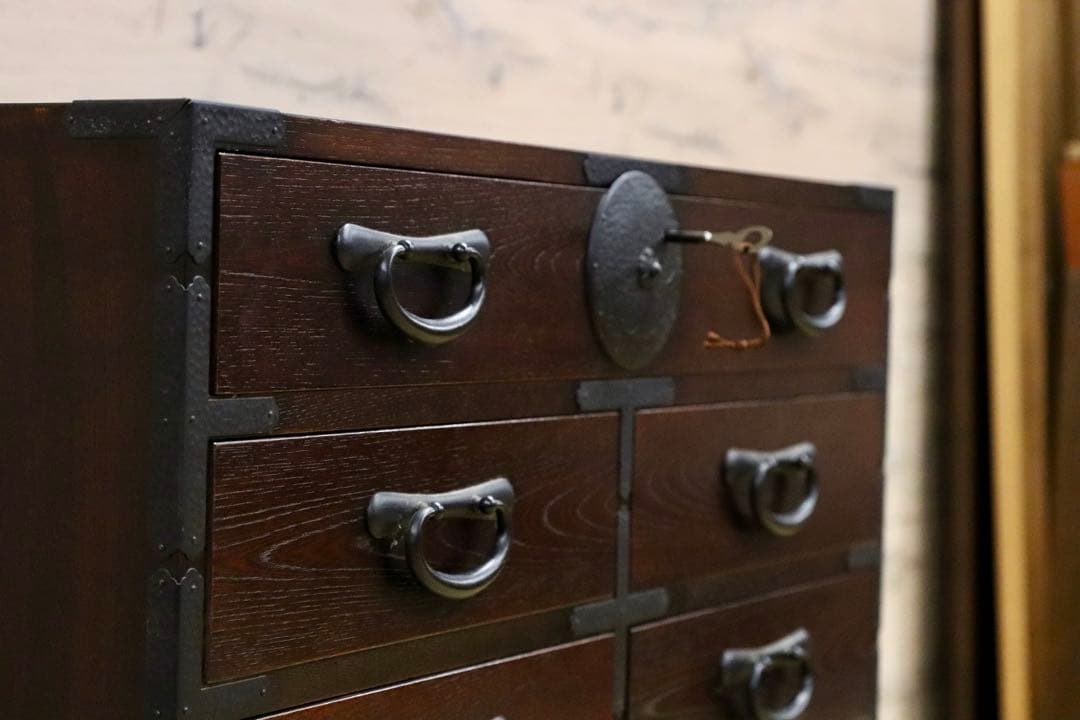 GMIS259○仙台箪笥 時代箪笥 整理箪笥 引出し収納 和家具 和モダン