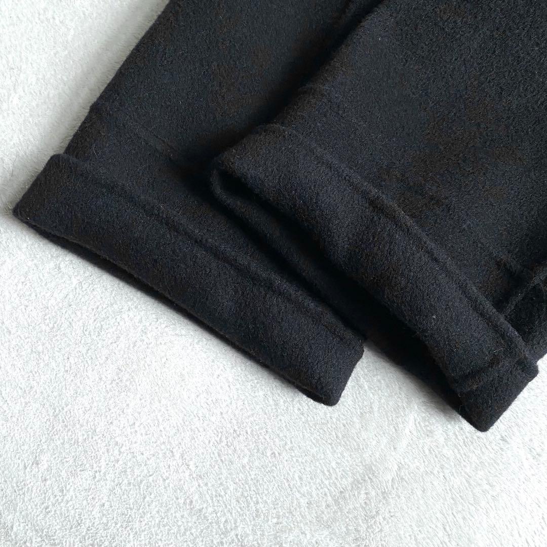 【ほぼ未使用✨】Plage ハミルトンノーカラーコート　ダブルフェイス　黒　38