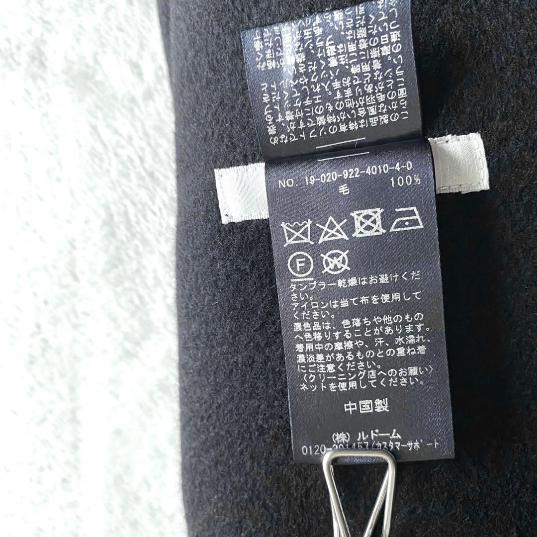 【ほぼ未使用✨】Plage ハミルトンノーカラーコート　ダブルフェイス　黒　38