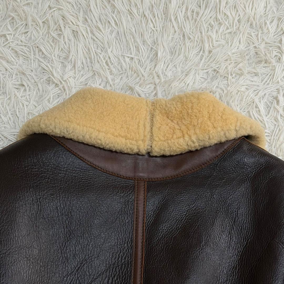 16416✨AERO LEATHER B-6 ムートン フライトジャケット 38