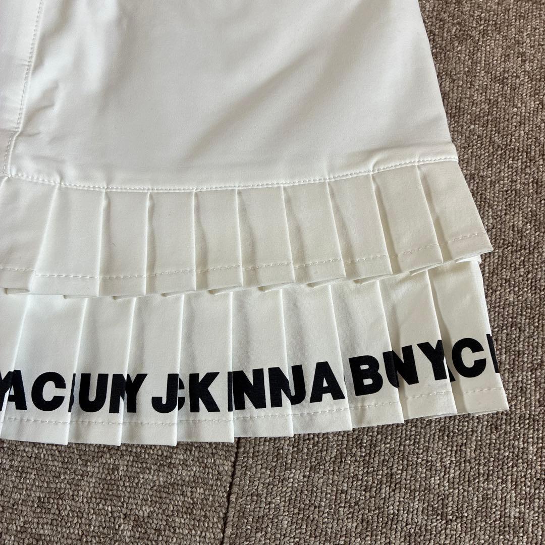 【Jack Bunny!!】パーリーゲイツ　裏微起毛 ペプラム プリーツスカート