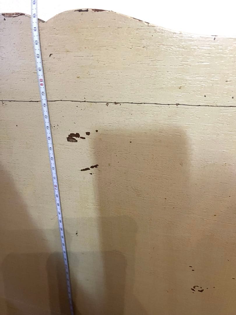 アンティーク　サイドテーブル　お花柄　ペイント