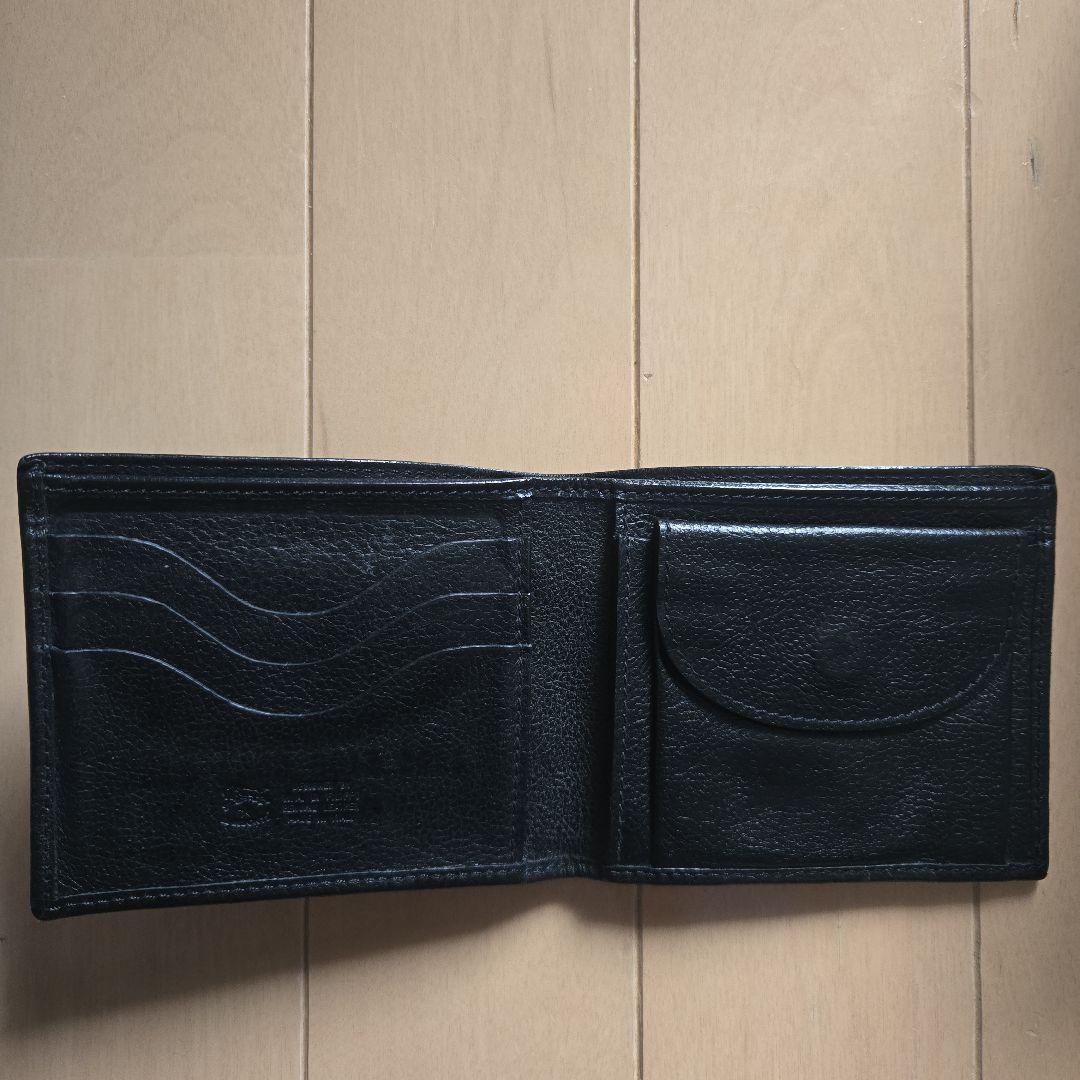 イルビゾンテ　黒レザー 二つ折り財布