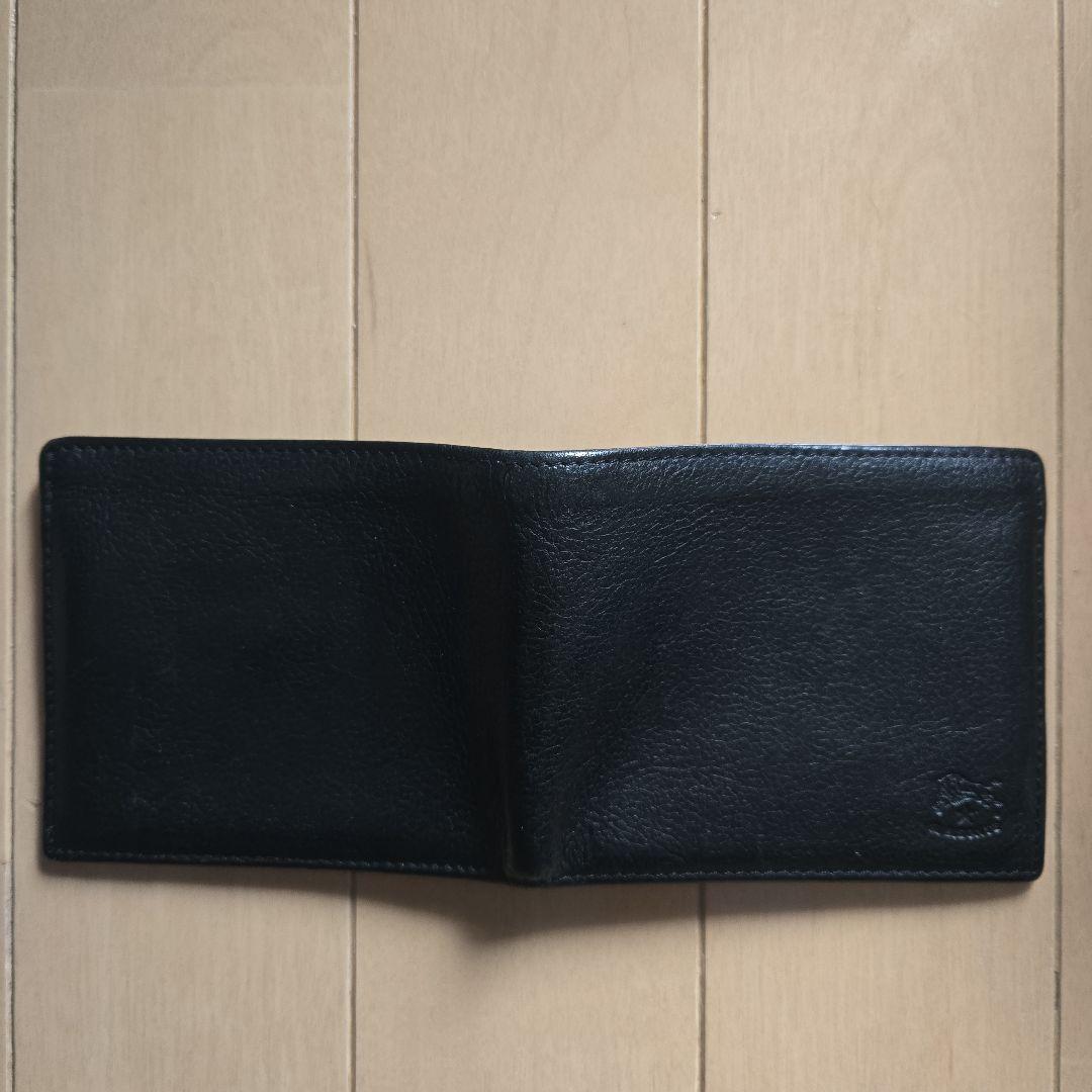 イルビゾンテ　黒レザー 二つ折り財布