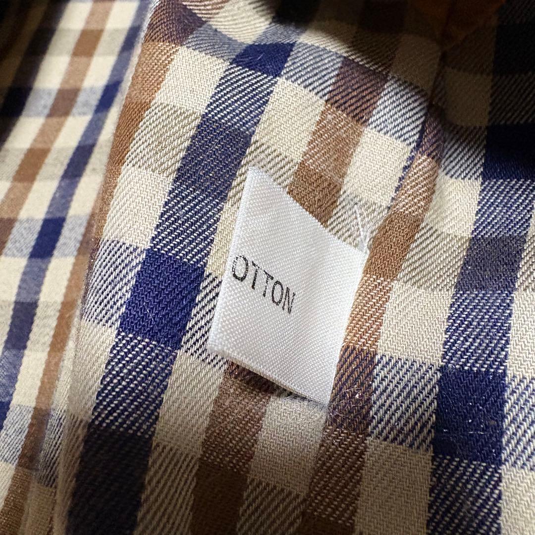 【極美品】アクアスキュータム　トレンチコートクラブチェック　L Aqua5