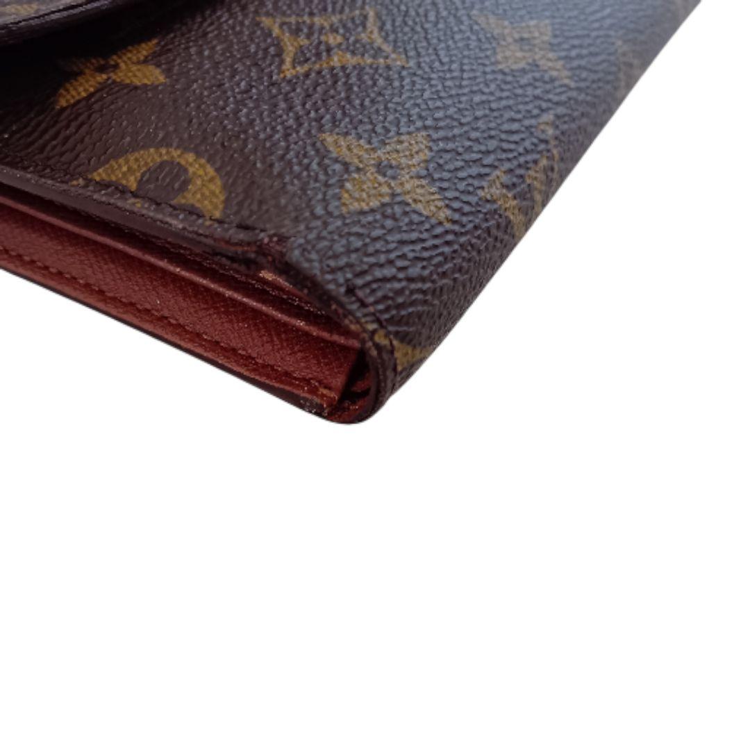 ルイヴィトン　モノグラム　ポルトトレゾール　エテュイパピエ　三つ折り財布