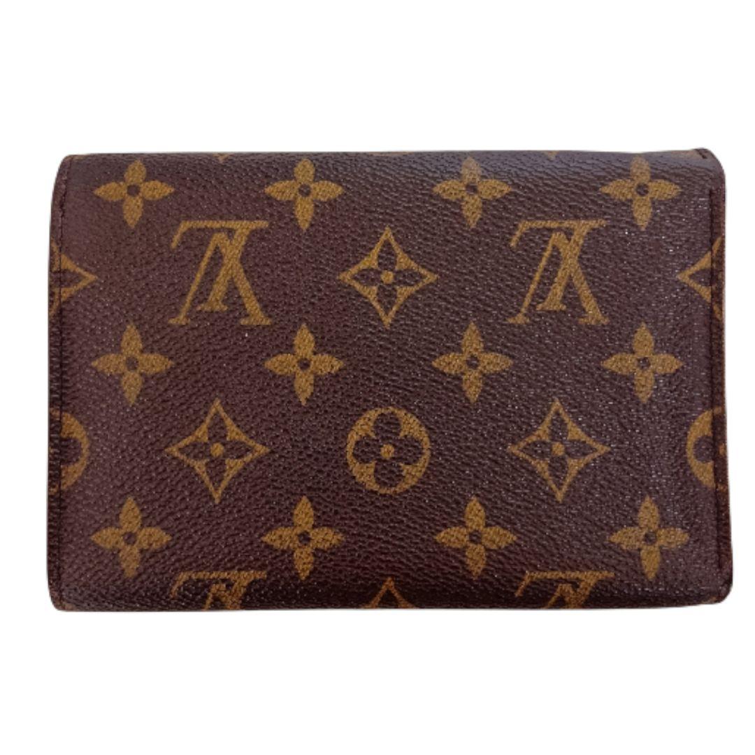 ルイヴィトン　モノグラム　ポルトトレゾール　エテュイパピエ　三つ折り財布