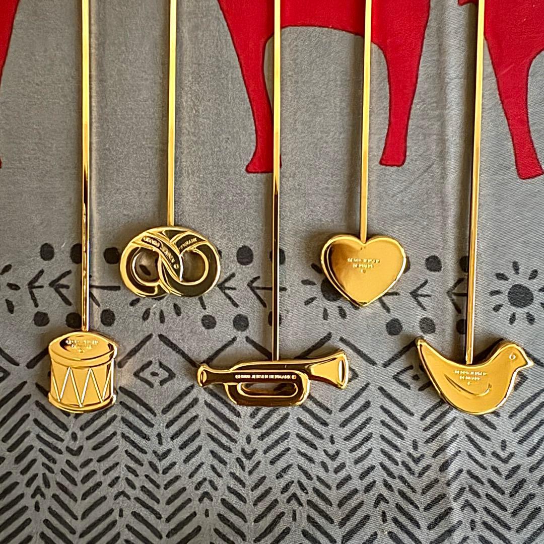 【未使用希少】  クリスマスキャンドルホルダー 5種セット