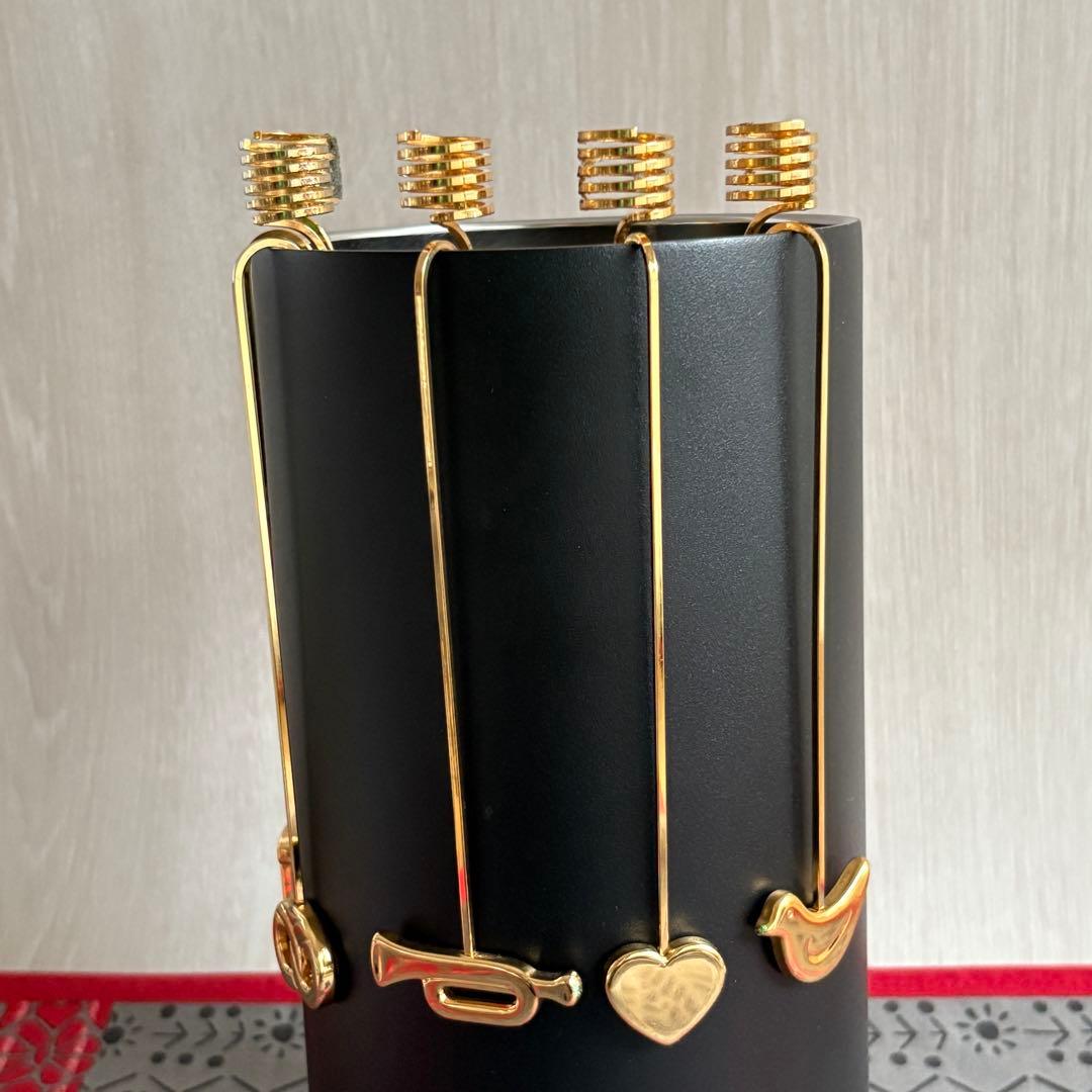 【未使用希少】  クリスマスキャンドルホルダー 5種セット