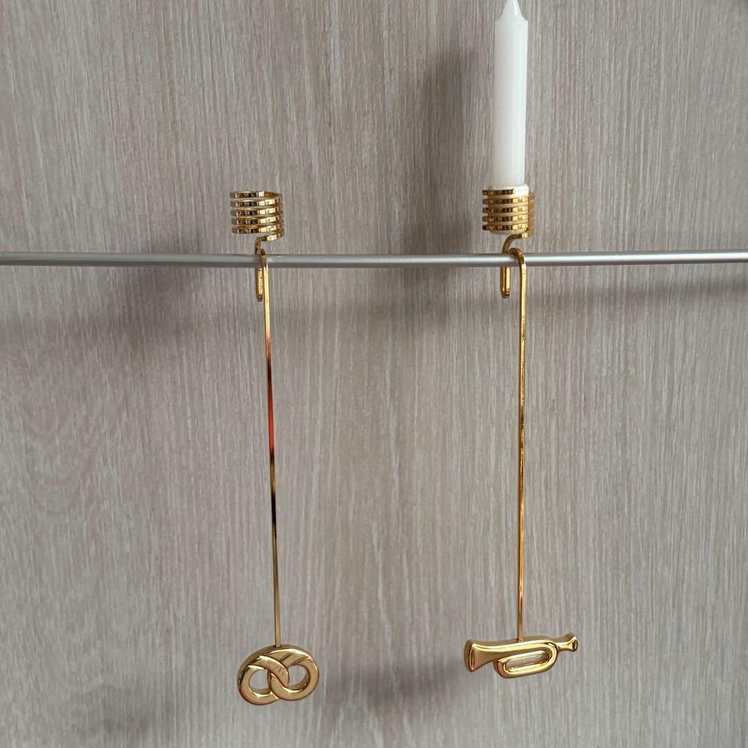 【未使用希少】  クリスマスキャンドルホルダー 5種セット