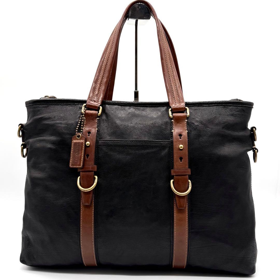 【美品】コーチ ハリソン 2way トートバッグ 肩掛け A4可 レザー