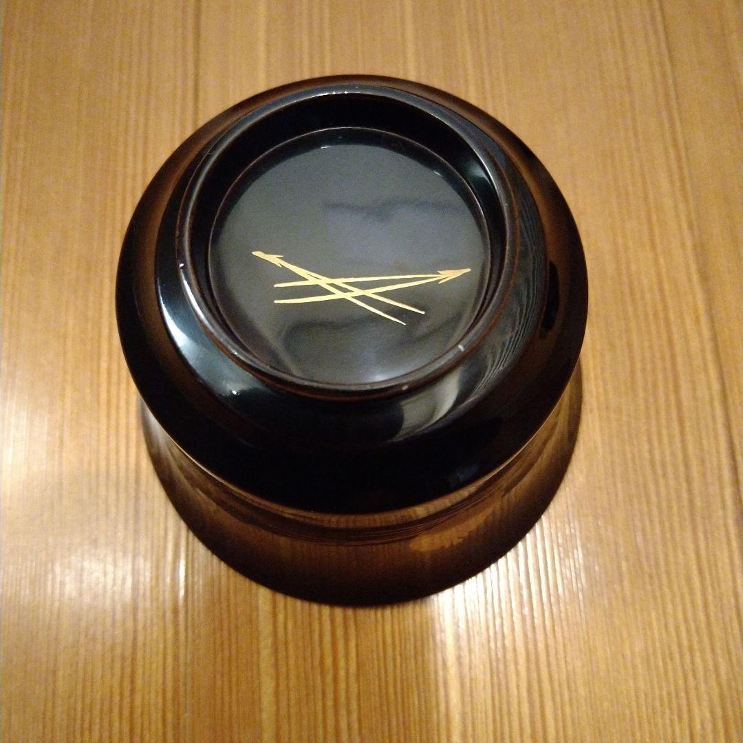 K*ん様 箸洗　松葉蒔絵　黒塗　１０人前