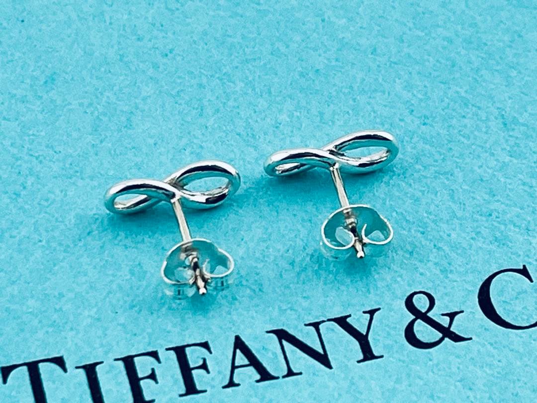 h959 美品　ティファニー　インフィニティ　ピアス　Ag 925 シルバー
