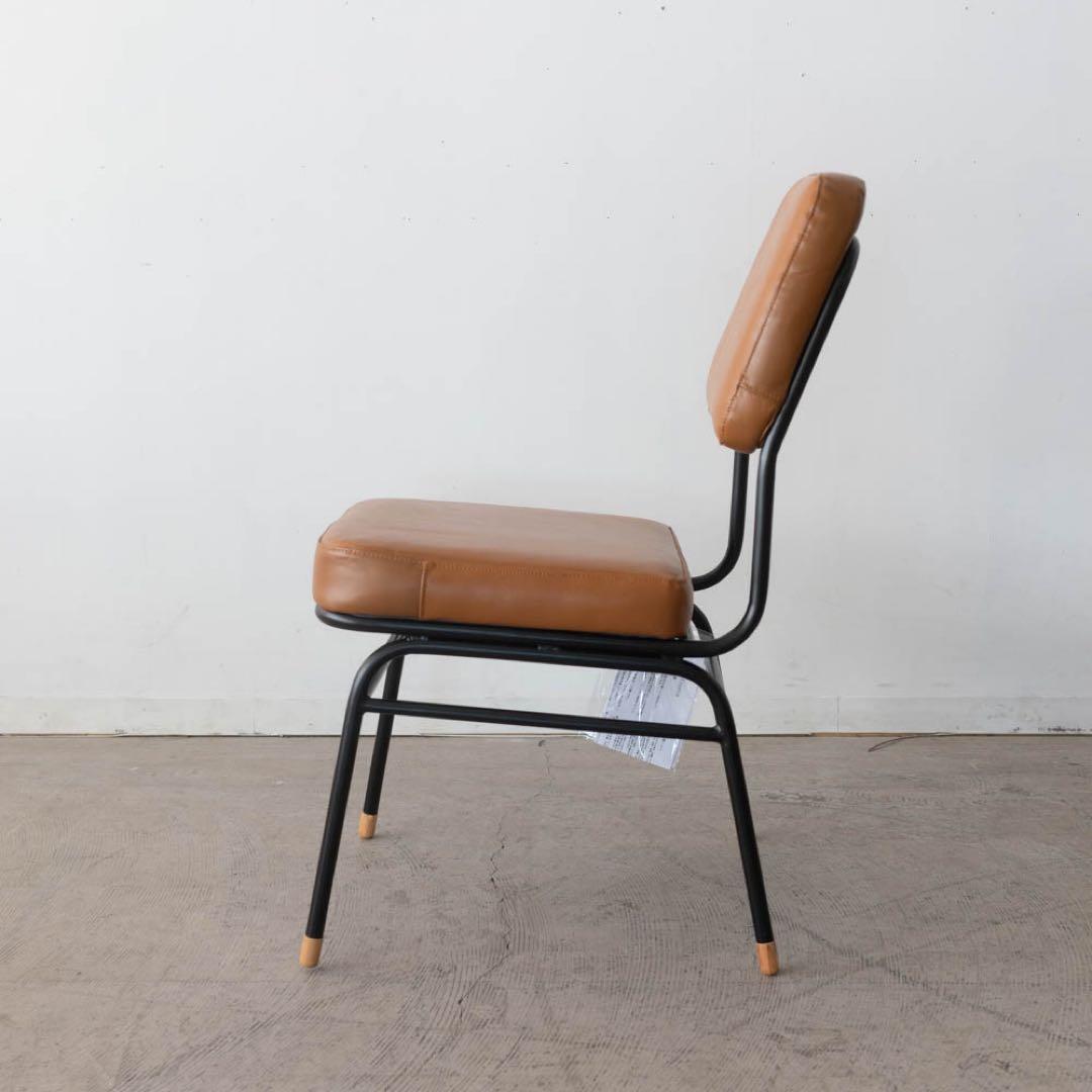 あおうみ　ダイニングチェア 本革　アイアン