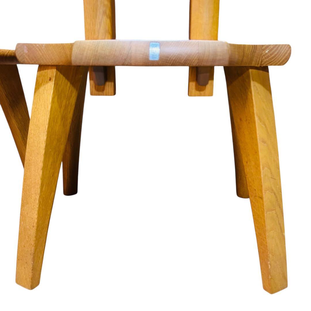 超希少 飛騨産業 円空 ダイニングチェア×2 キツツキ 敏光 テーブル別売り ②