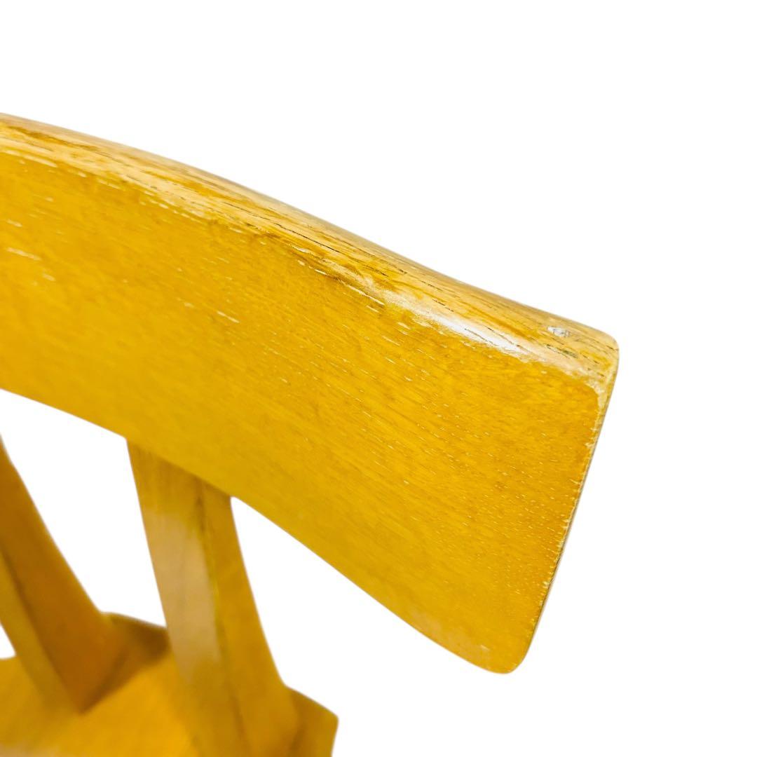 超希少 飛騨産業 円空 ダイニングチェア×2 キツツキ 敏光 テーブル別売り ②