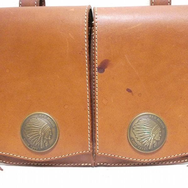 RED MOON レッドムーン 2連 メディスンバック 本革 レザー ブラウン