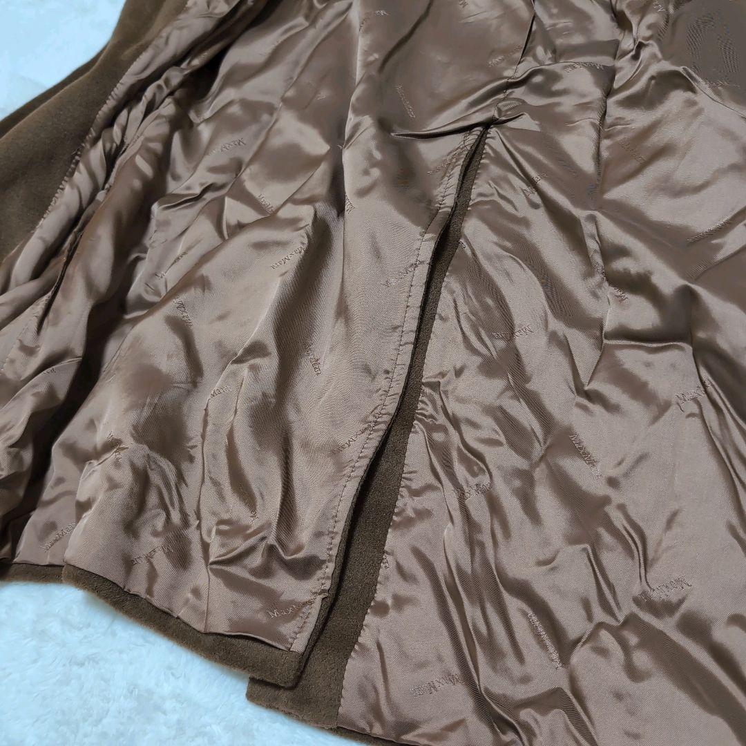 MarMara カシミア　銀タグ　2way ロングコート　ベルト　ブラウン