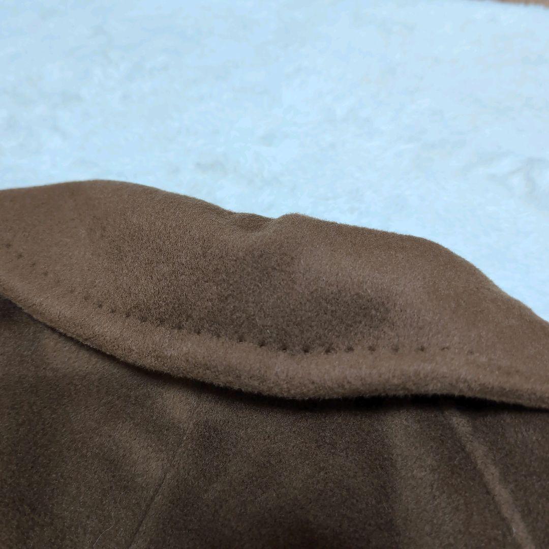 MarMara カシミア　銀タグ　2way ロングコート　ベルト　ブラウン