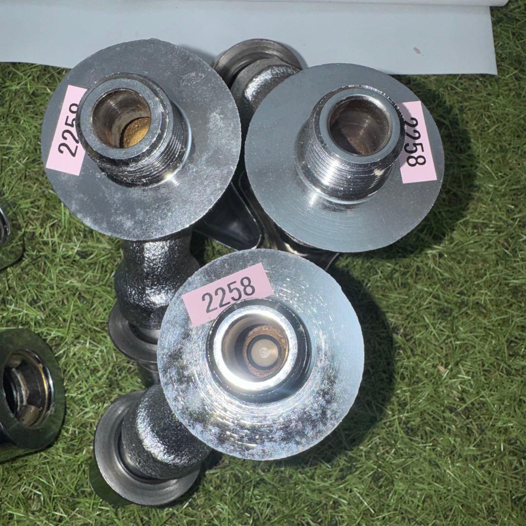 金属製シルバー蛇口 L字型散水用バルブ 3個セット［2258］