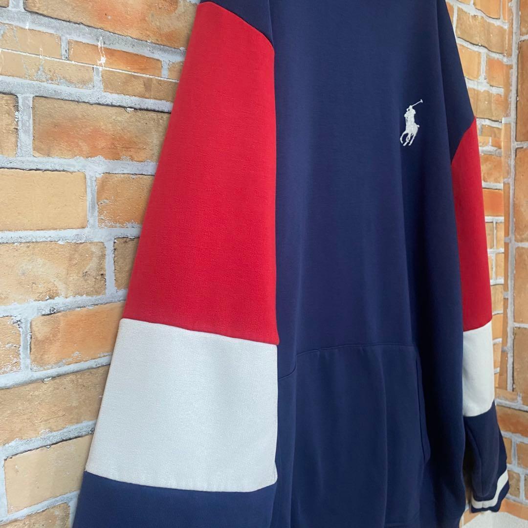 POLO RALPH LAUREN パーカー フーディー 刺繍 ポニー 星条旗