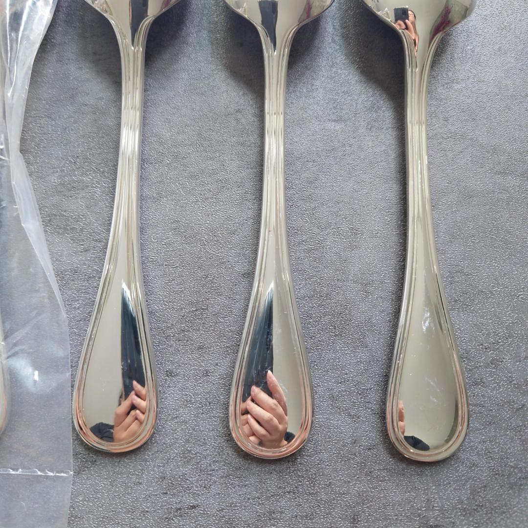 希少 美品 クリストフル アルビ デザートスプーン 未開封含む 6点