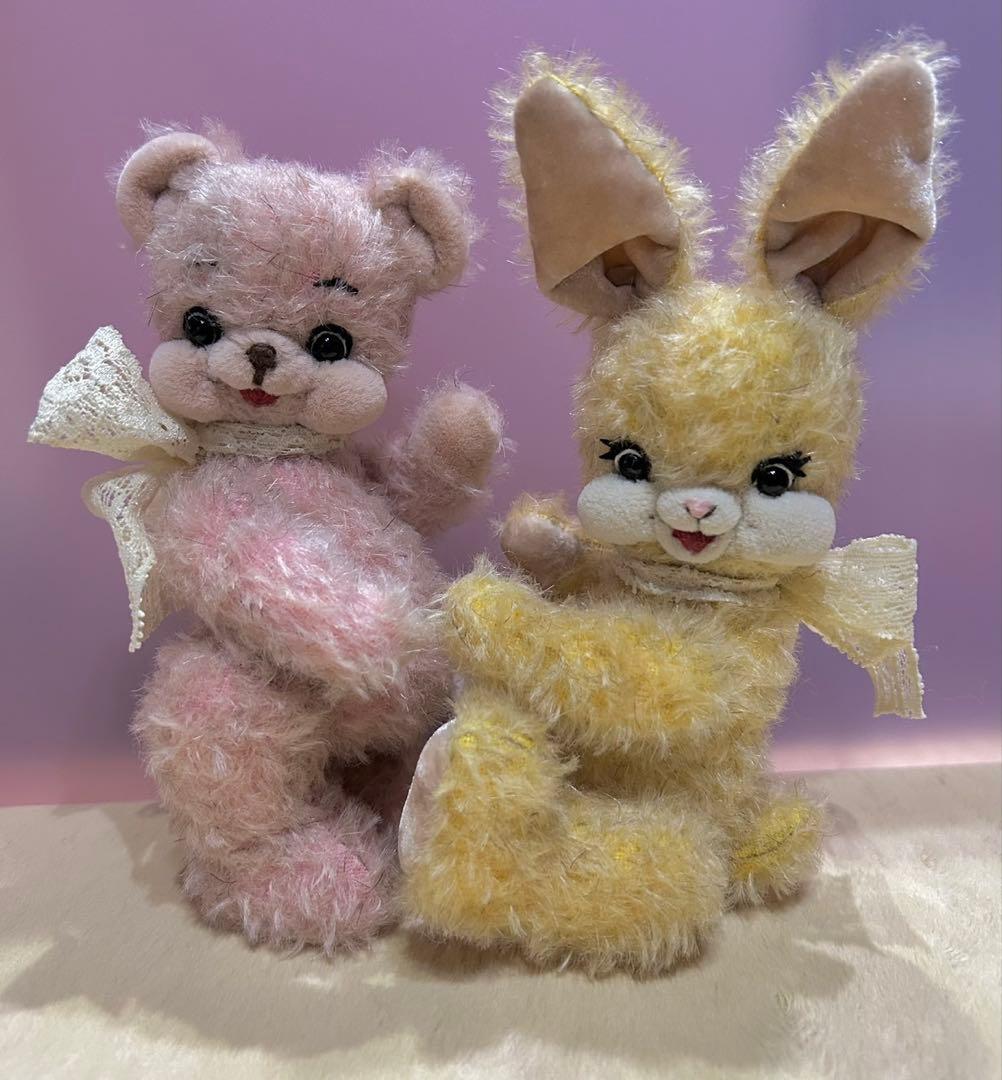 ウサギとクマのぬいぐるみセット