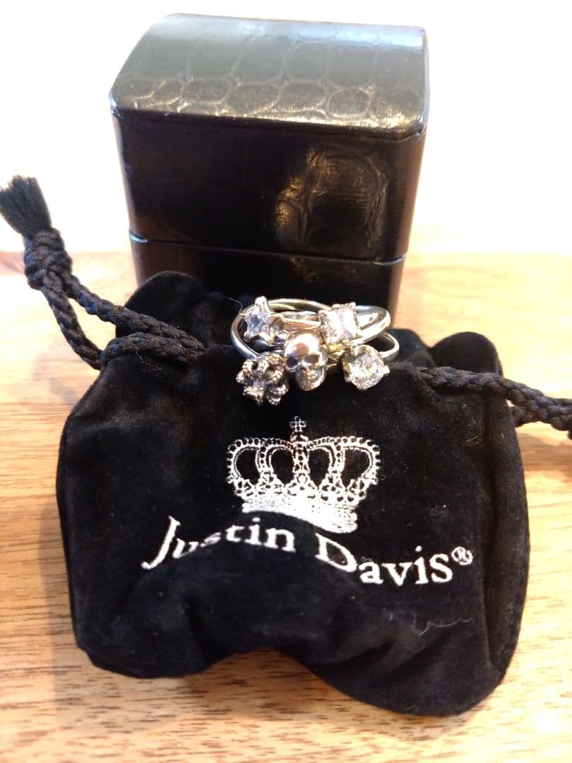 JustinDavis　TINKLE BERRY RINGクリア（10〜11号）