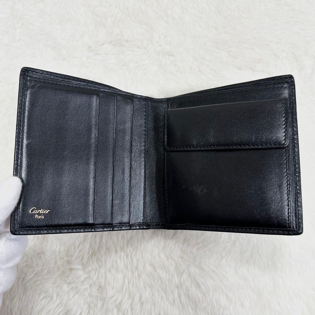 Cartier カルティエ パシャ 2つ折り財布 小銭入れ カードケース レザー
