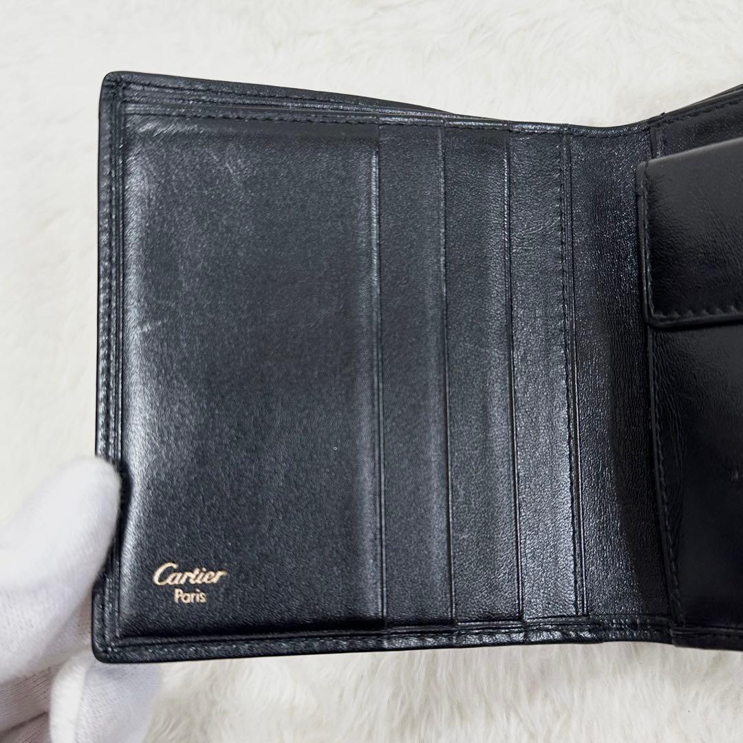Cartier カルティエ パシャ 2つ折り財布 小銭入れ カードケース レザー