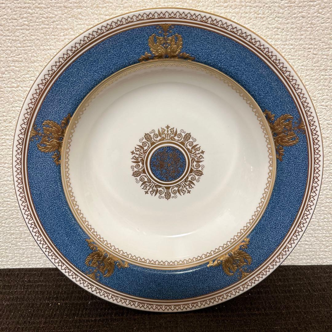 ウェッジウッド　コロンビア　パウダーブルー　スーププレート　ディナープレート