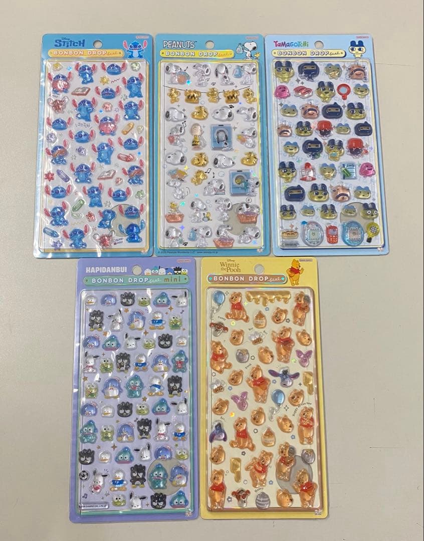 ボンボンドロップシール5枚セット