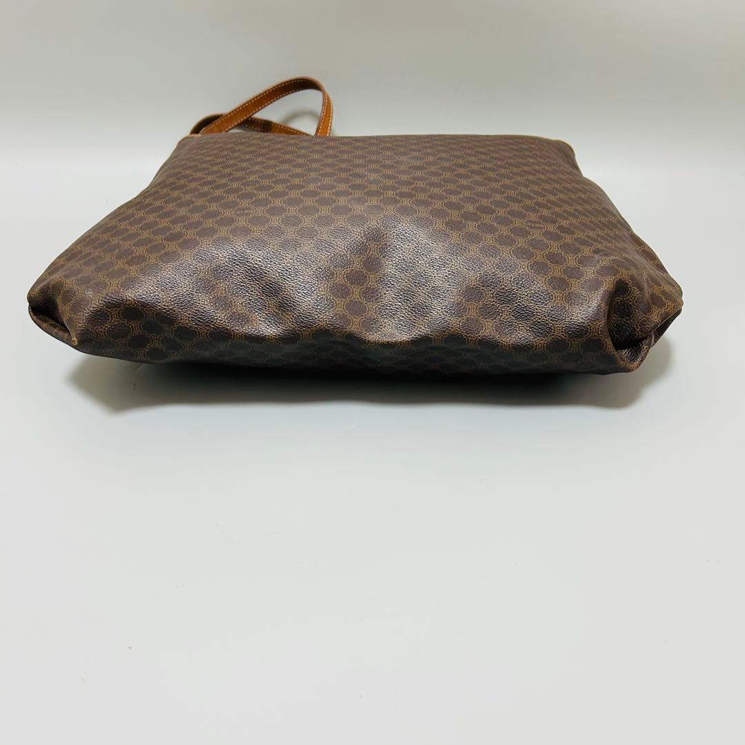 CELINE セリーヌ マカダム柄 PVC×レザー トートバッグ 肩掛け◎