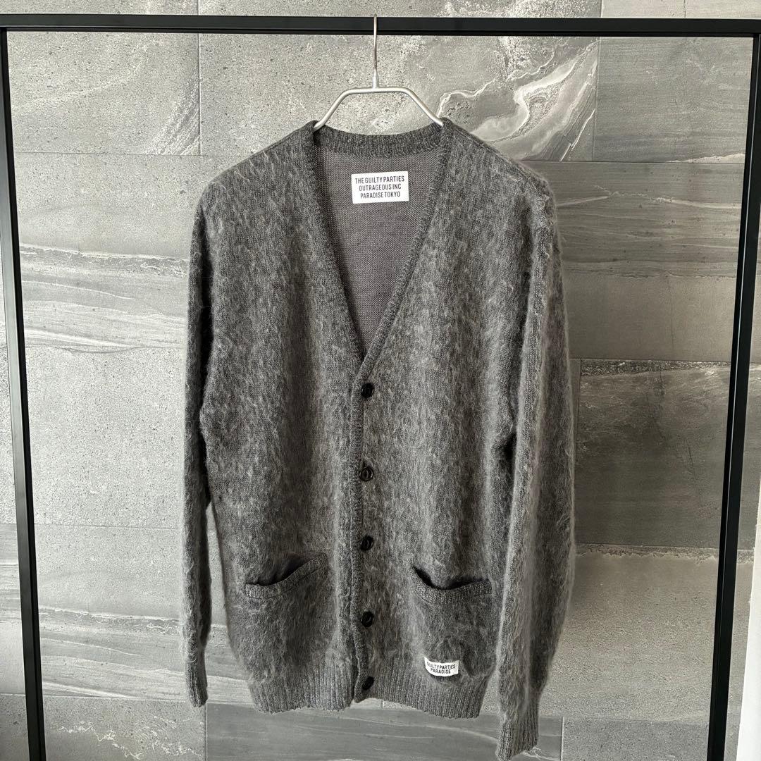 WACKO MARIA ワコマリア モヘアカーディガン S グレー 野村訓一